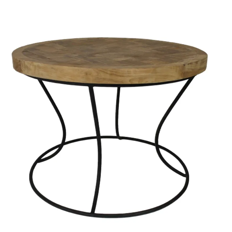 Rabat Stolik z drewna tekowego HSM Collection Mosa, ⌀ 60 cm Bonami