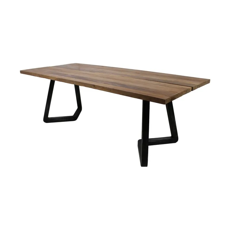Stół z drewna tekowego HSM Collection Vintage, 100x180 cm Bonami Popularny