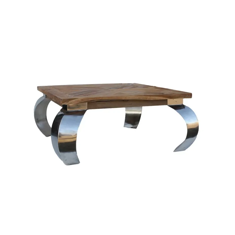 Stolik z drewna tekowego HSM Collection Opium, 130x130 cm Bonami Kup teraz