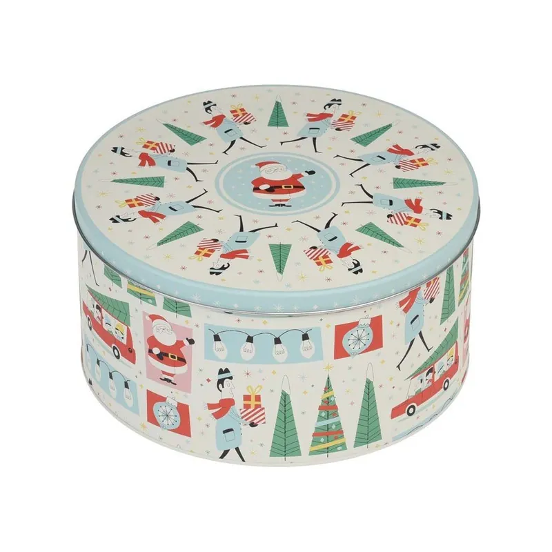 Cena promocyjna Okrągłe pudełko blaszane Rex London Festive Family Bonami