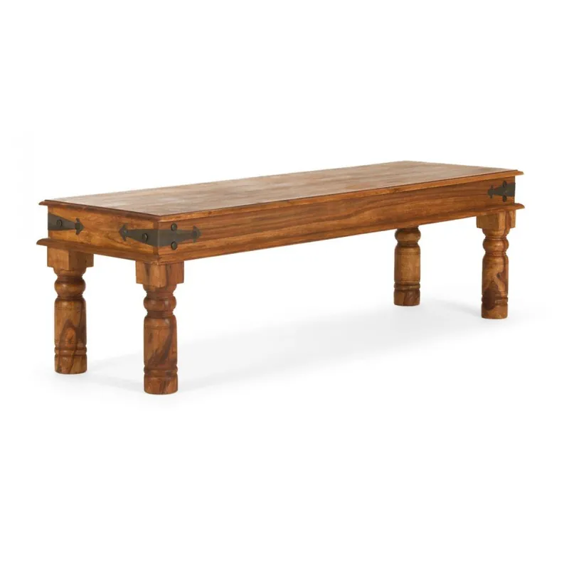 Ławka z palisandru Massive Home Nicco, 140x40 cm Bonami Zniżka