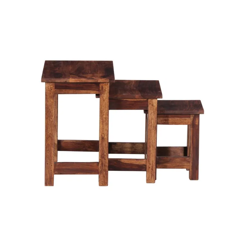 Oferta czasowa Zestaw 3 stolików z palisandru Massive Home Hanna Bonami