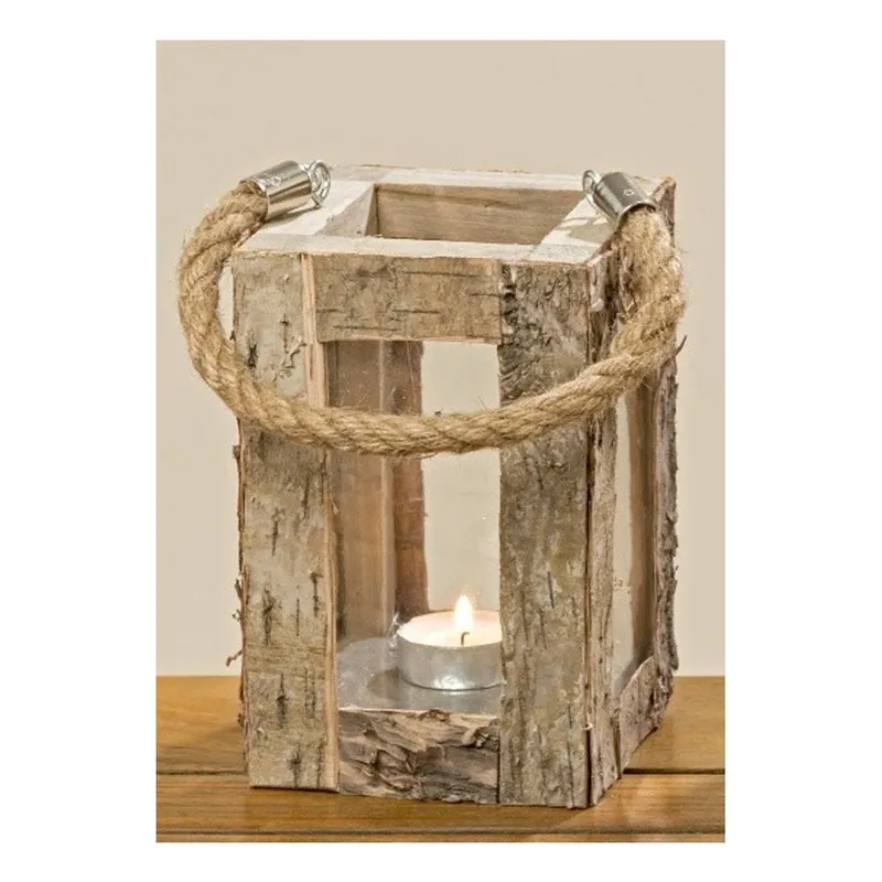 Nie przegap Lampion z drewna brzozowego Boltze Birki, wys. 16 cm Bonami