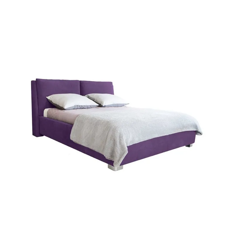 Taniej Fioletowe łóżko 2-osobowe Mazzini Beds Vicky, 140x200 cm Bonami