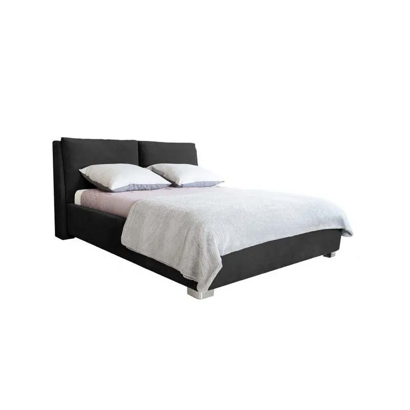 Czarne łóżko 2-osobowe Mazzini Beds Vicky, 140x200 cm Bonami Cena promocyjna