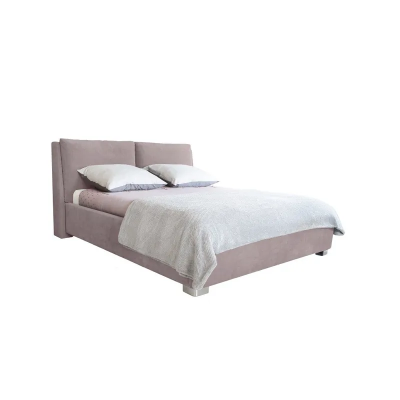 Jasnoróżowe łóżko 2-osobowe Mazzini Beds Vicky, 180x200 cm Bonami Bezpieczna płatność