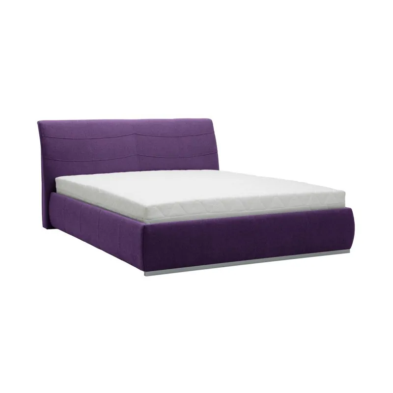 Fioletowe łóżko 2-osobowe Mazzini Beds Luna, 140x200 cm Bonami Nie przegap