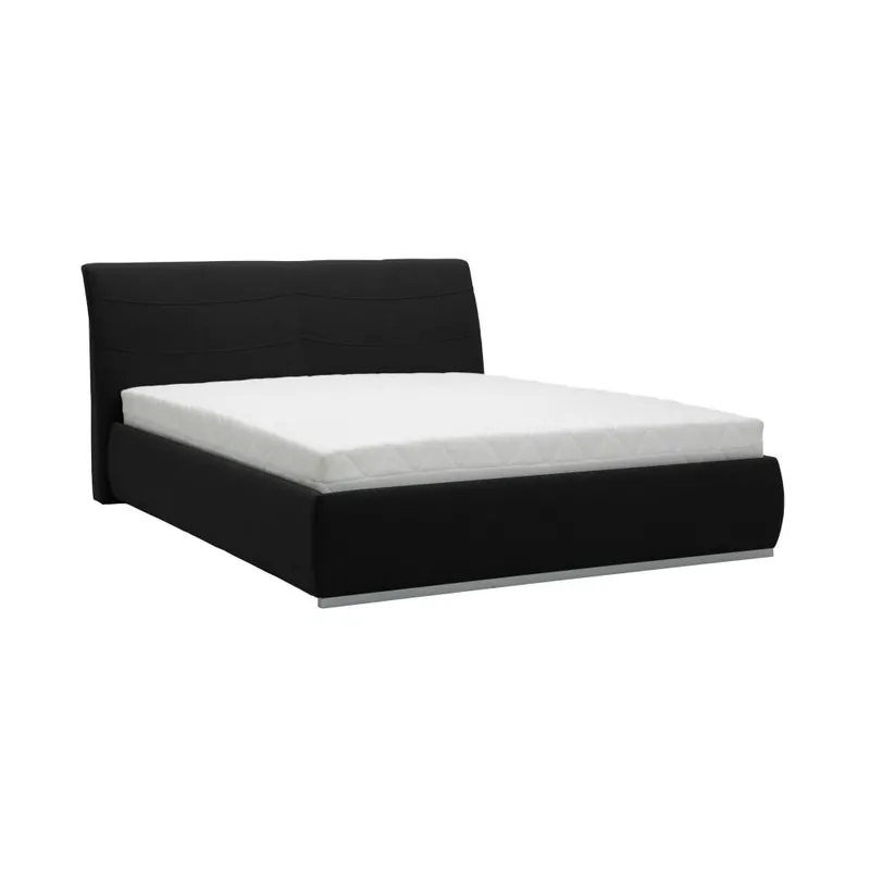 Darmowy zwrot Czarne łóżko 2-osobowe Mazzini Beds Luna, 180x200 cm Bonami