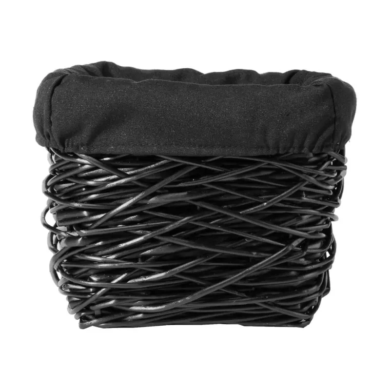 Czarny kosz wiklinowy Compactor Crazy, 28x28 cm Bonami Okazja