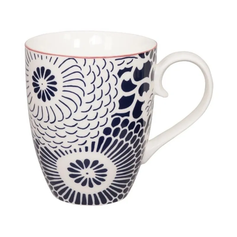 Niebiesko-biały kubek porcelanowy Tokyo Design Studio Shiki, 380 ml Bonami Super okazja