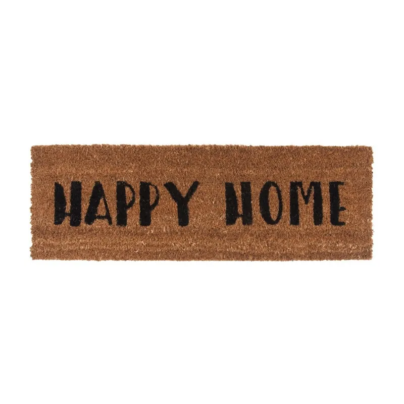 Wycieraczka z czarnym napisem PT LIVING Happy Home, 26x75 cm Bonami Bestseller