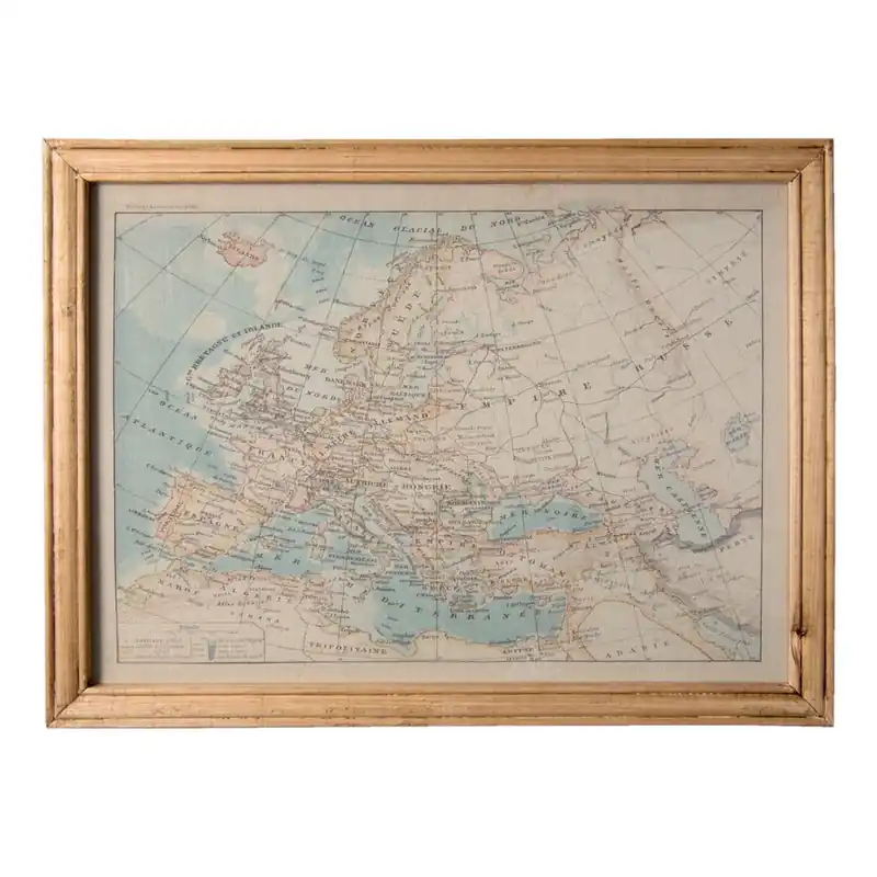 Obraz Clayre & Eef World Map, 65x50 cm Bonami Niska cena