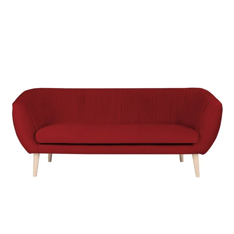 Czerwona sofa 3-osobowa Paolo Bellutti Massimo Bonami Hit sprzedaży