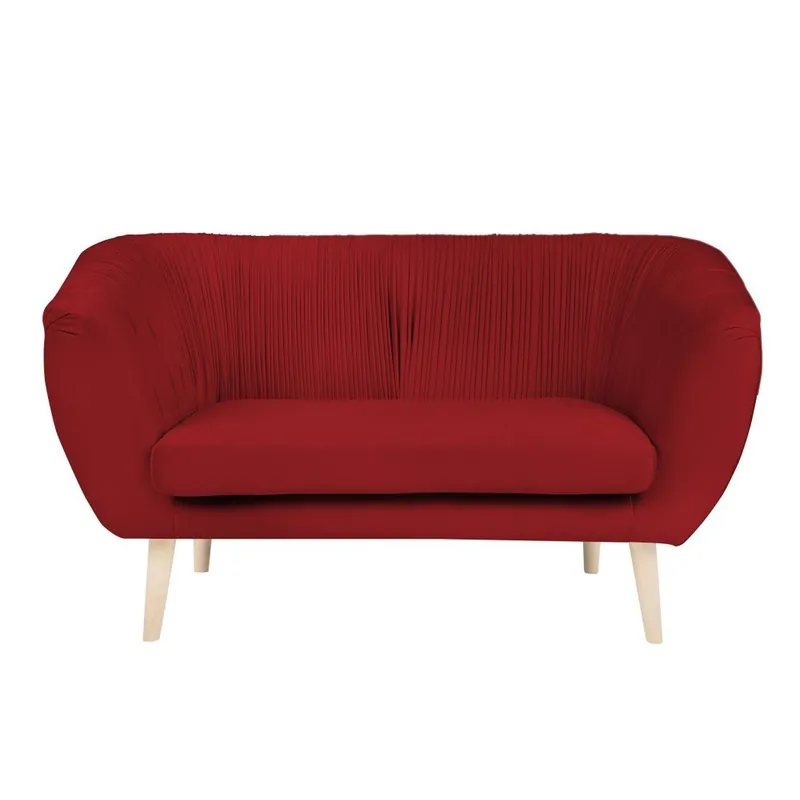 Czerwona sofa 2-osobowa Paolo Bellutti Massimo Bonami Okazja