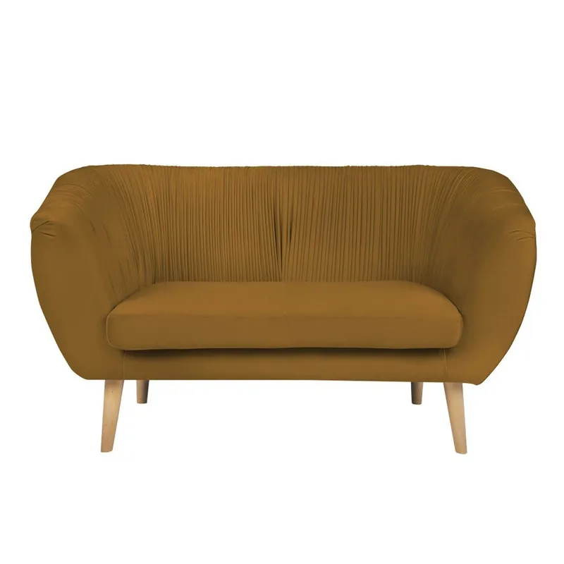 Musztardowa sofa 2-osobowa Paolo Bellutti Massimo Bonami Tylko dziś