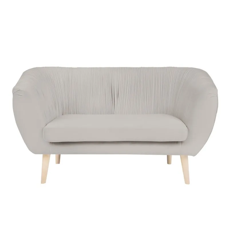 Jasnoszara sofa 2-osobowa Paolo Bellutti Massimo Bonami Promocja