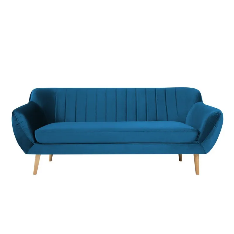Wysoka jakość Niebieska sofa 3-osobowa Mazzini Sofas Benito Bonami