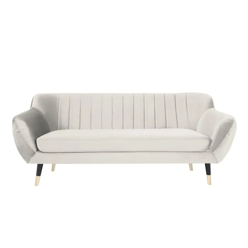 Kremowa sofa z czarnymi nogami Mazzini Sofas Benito, 188 cm Bonami Nowość