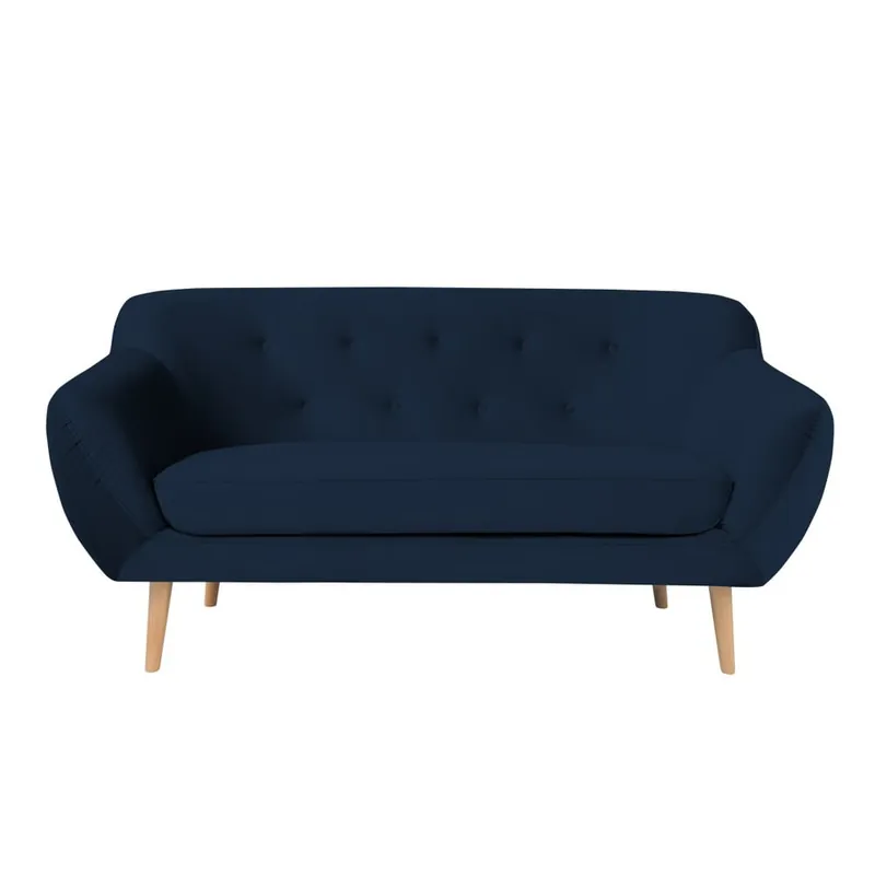 Wyjątkowa oferta Granatowa sofa 2-osobowa Mazzini Sofas Amelie Bonami