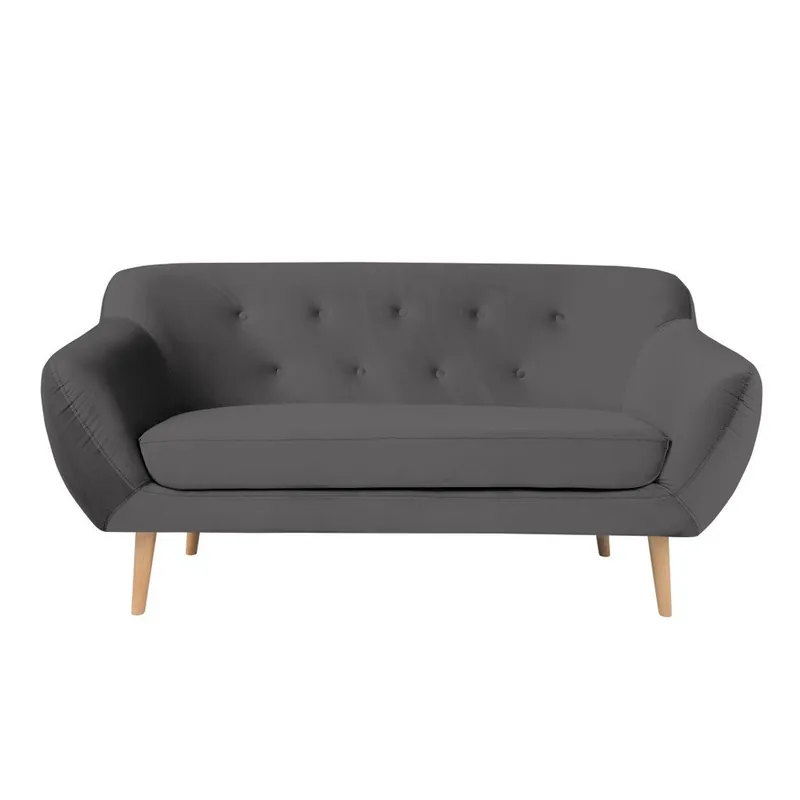 Szara sofa 2-osobowa Mazzini Sofas Amelie Bonami Oferta