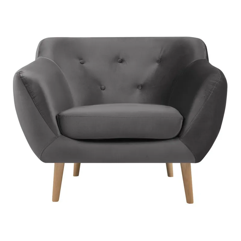 Bestseller Szary fotel Mazzini Sofas Amelie Bonami