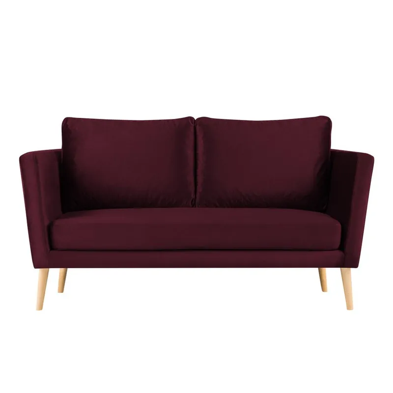 Bordowa sofa 2-osobowa Paolo Bellutti Julia Bonami Ostatnie sztuki