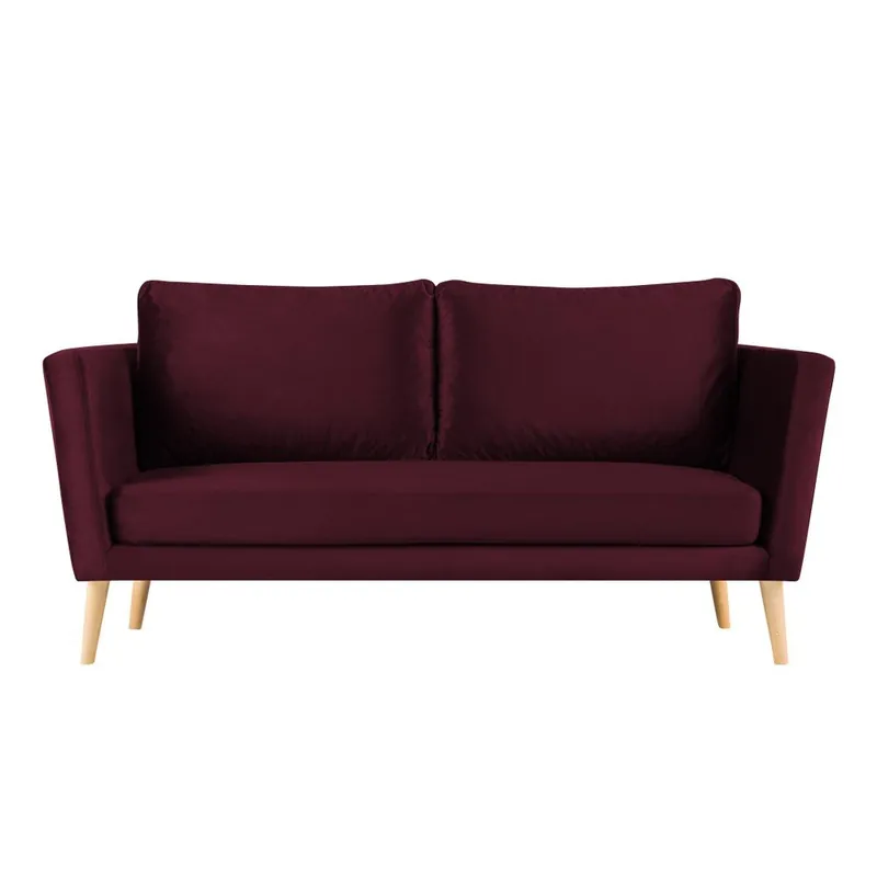 Bordowa sofa 3-osobowa Paolo Bellutti Julia Bonami Ostatnia szansa