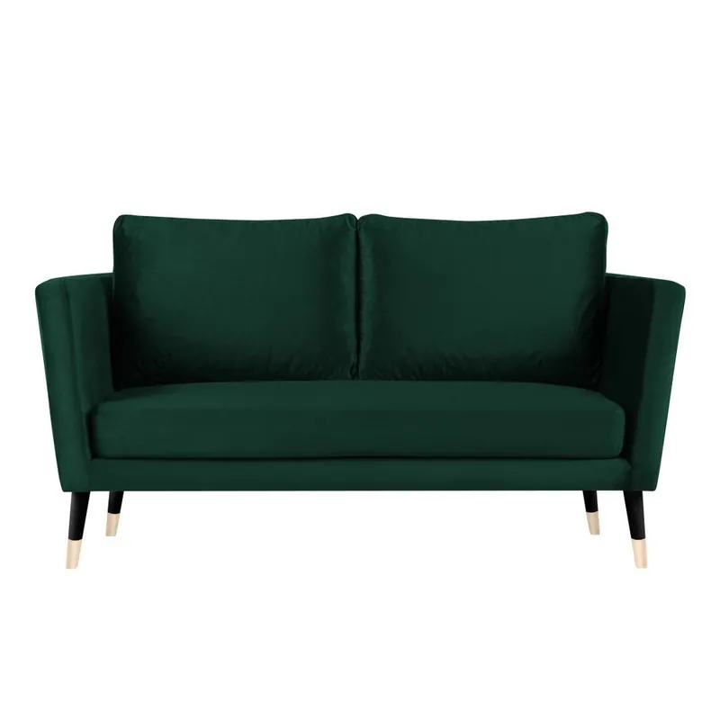 Oferta czasowa Zielona sofa 2-osobowa z czarnymi nogami Paolo Bellutti Julia Bonami