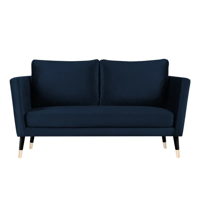 Granatowa sofa 3-osobowa z czarnymi nogami Paolo Bellutti Julia Bonami Bestseller