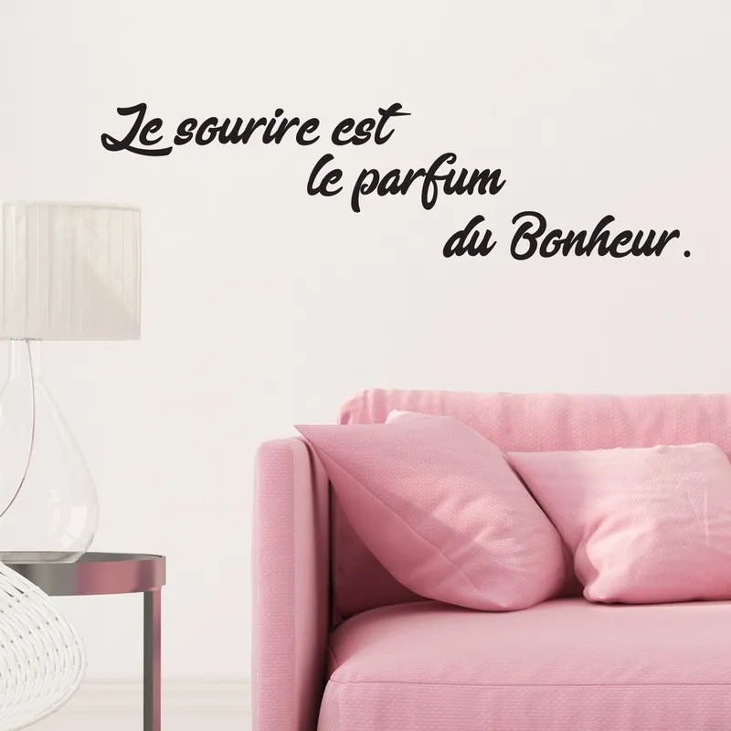 Oferta limitowana Czarna naklejka Ambiance Quote Parfum Bonami