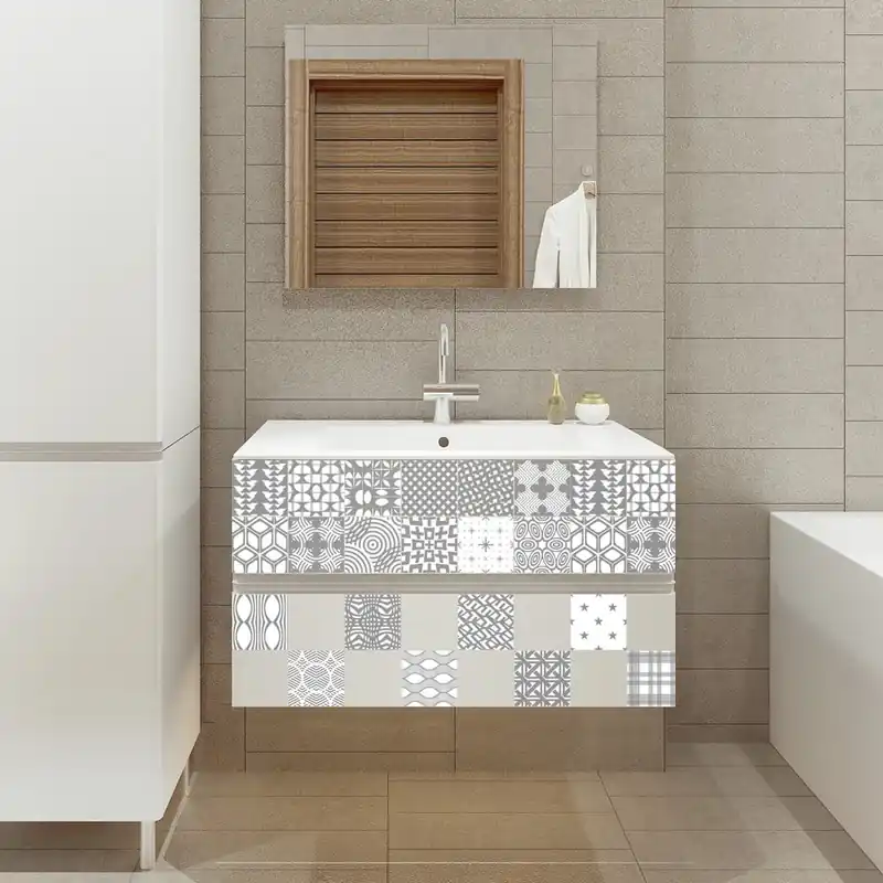 Ostatnie sztuki Zestaw 24 naklejek Ambiance Scandi, 60x90 cm Bonami