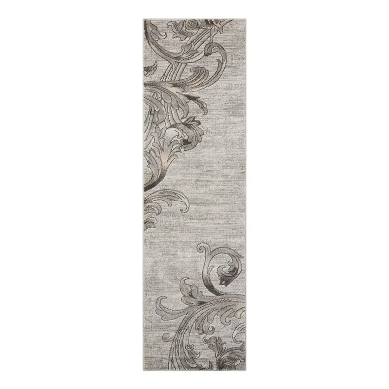 Łatwy zwrot Chodnik Nourison Maxell Graphite, 229x66 cm Bonami