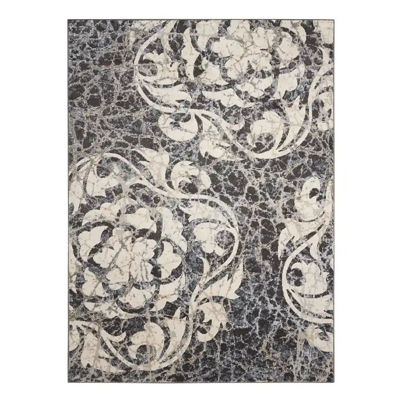 Tylko dziś Dywan Nourison Maxell Ivory Blue Charcoal, 221x160 cm Bonami
