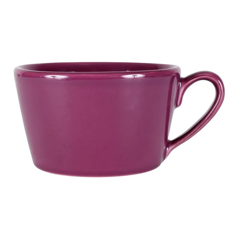Zamów teraz Fioletowy kubek ceramiczny z podstawką Côté Table Constance, 375 ml Bonami