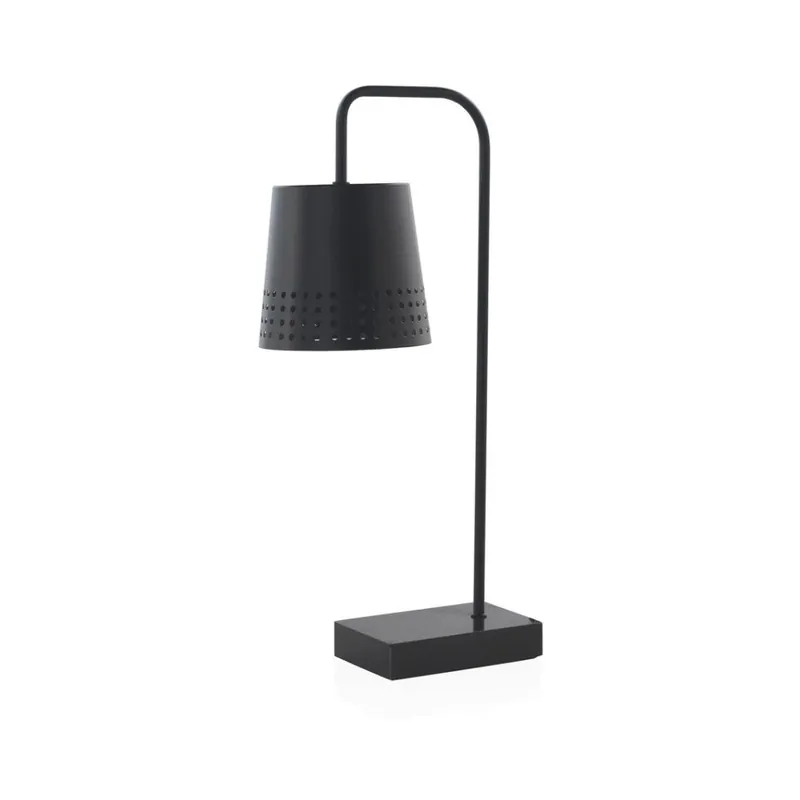 Taniej Czarna lampa stołowa z marmurową podstawą Geese, wys. 48 cm Bonami