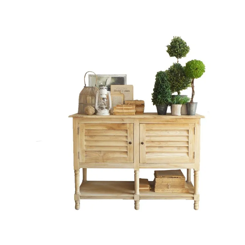Ekspresowa dostawa Konsola drewniana ze schowkiem Orchidea Milano Natural Living Bonami