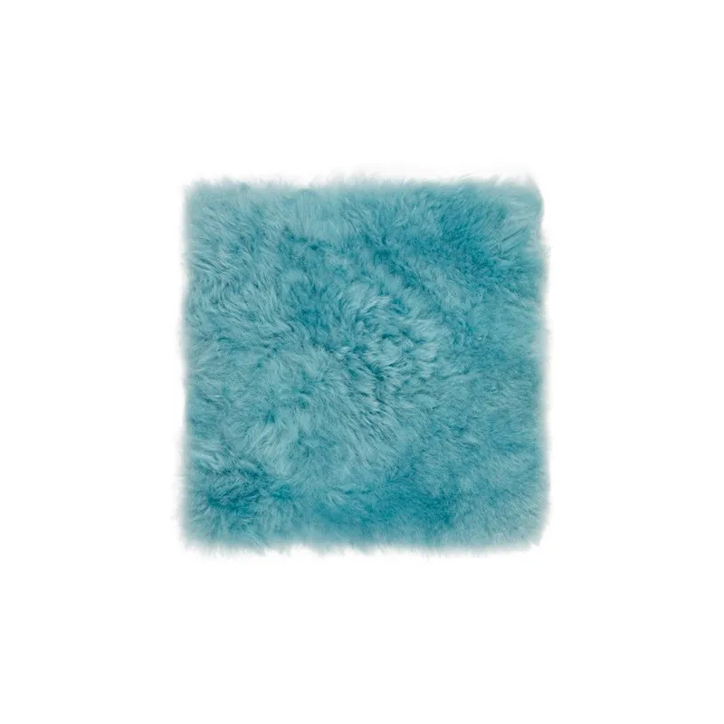 Miętowa futrzana poduszka na krzesło z długim włosiem Arctic Fur Eglé, 37x37 cm Bonami Oferta czasowa