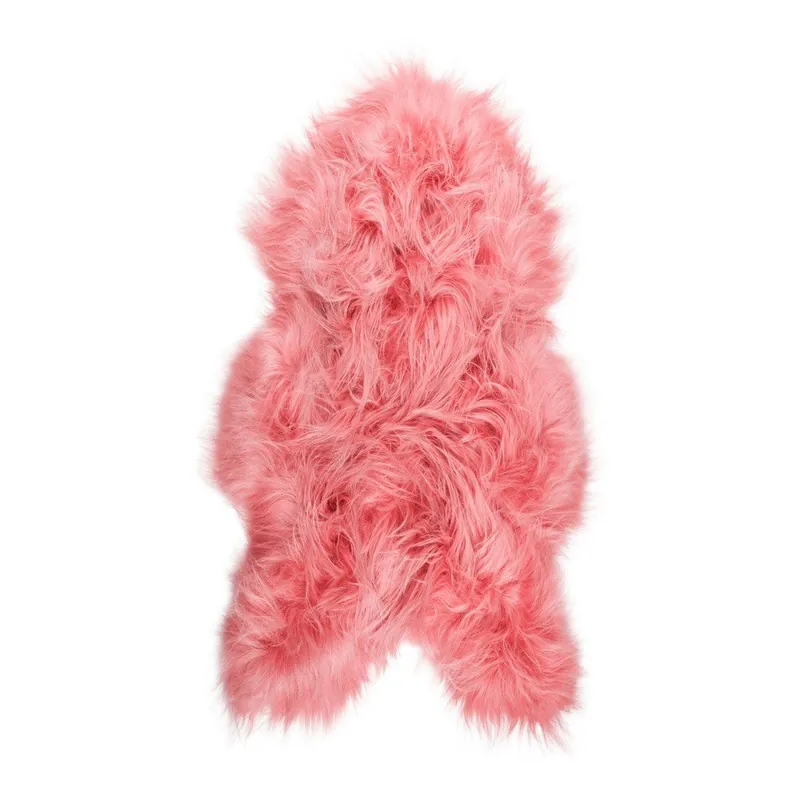 Różowy futrzany dywan z owczej skóry z długim włosiem Arctic Fur Ptelja, 100x55 cm Bonami Tani