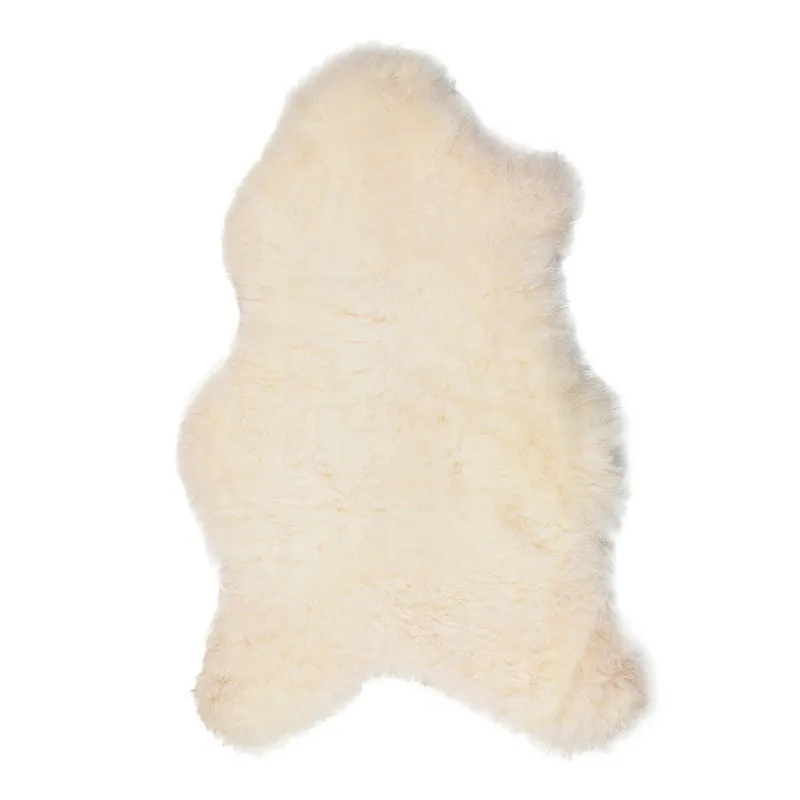 Białe futerko z owczej skóry z krótkim włosiem Arctic Fur Lina, 90x55 cm Bonami Tylko do końca tygodnia