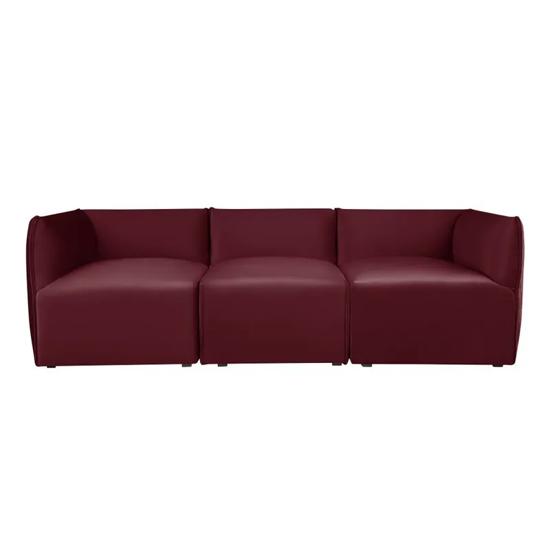 Bordowa modułowa sofa 3-osobowa Norrsken Ebbe Bonami Super okazja