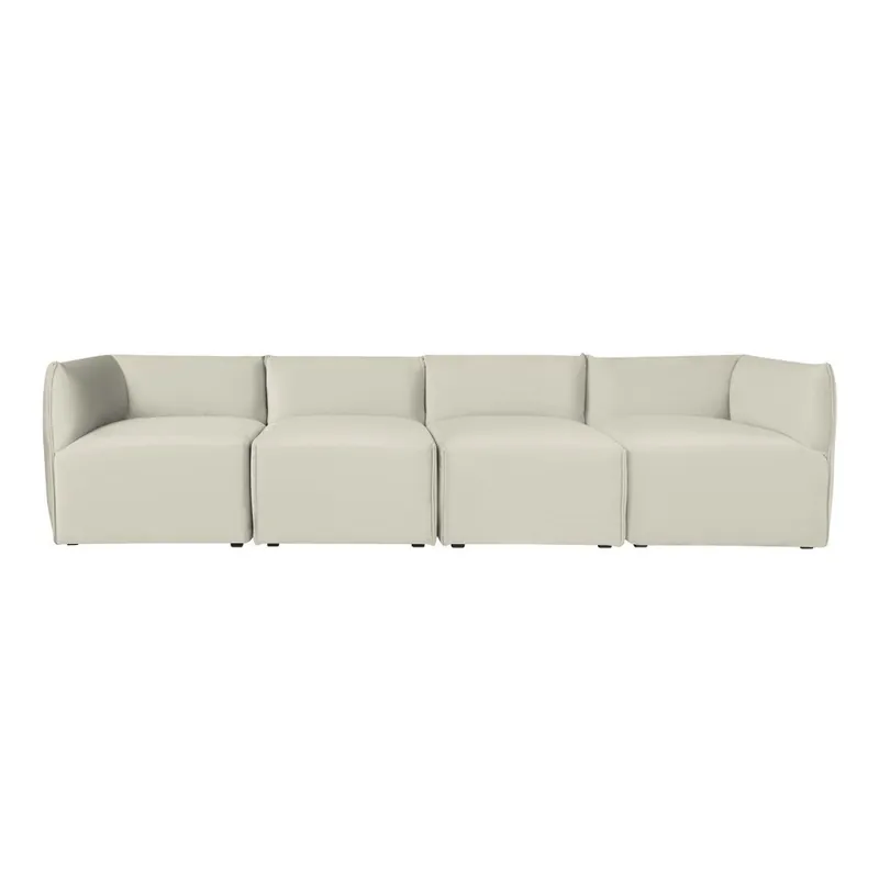Łatwy zwrot Kremowa modułowa sofa 4-osobowa Norrsken Ebbe Bonami