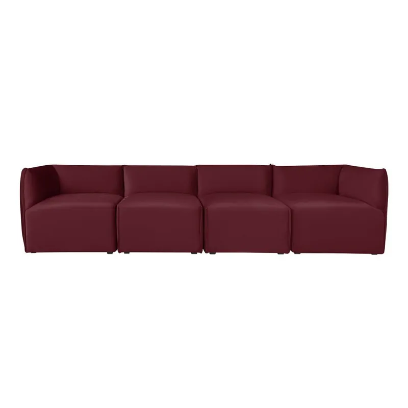 Ekspresowa dostawa Bordowa modułowa sofa 4-osobowa Norrsken Ebbe Bonami