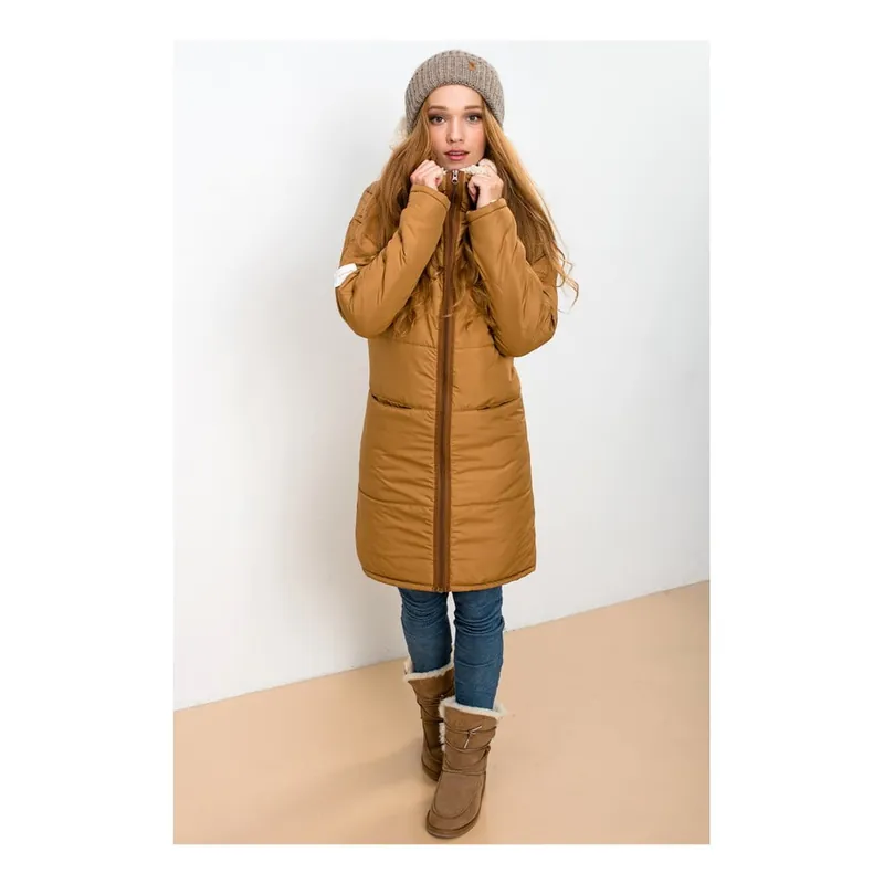 Okazja Brązowa kurtka Lull Loungewear Honey Comb, rozmiar M Bonami