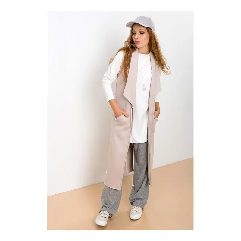 Beżowa dłuższa kamizelka Lull Loungewear Never Lose Hope, rozmiar XS Bonami Wybór klientów