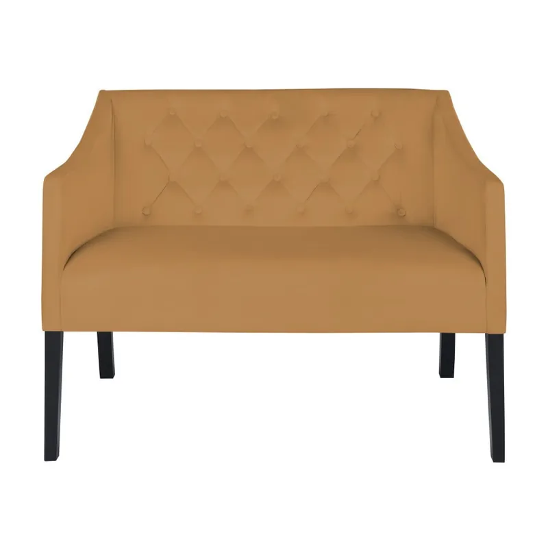 Ostatnia szansa Żółta sofa 2-osobowa Micadoni Home Mauricio Bonami