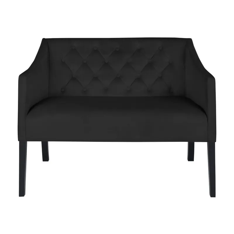 Czarna sofa 2-osobowa Micadoni Home Mauricio Bonami Zamów dziś