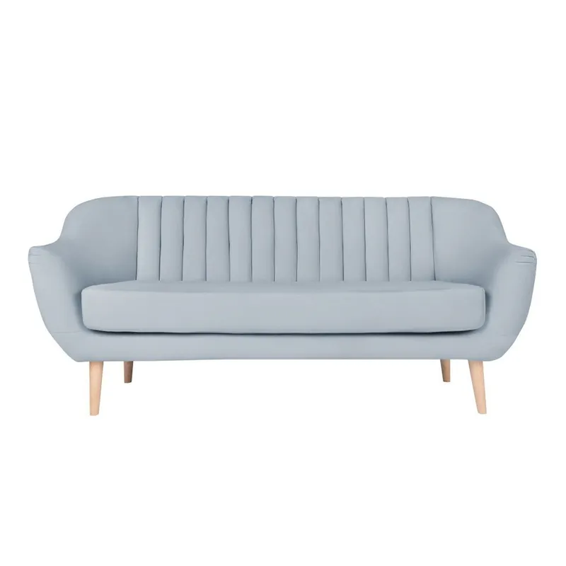 Obniżka ceny Błękitna sofa 3-osobowa Micadoni Home Vincente Bonami