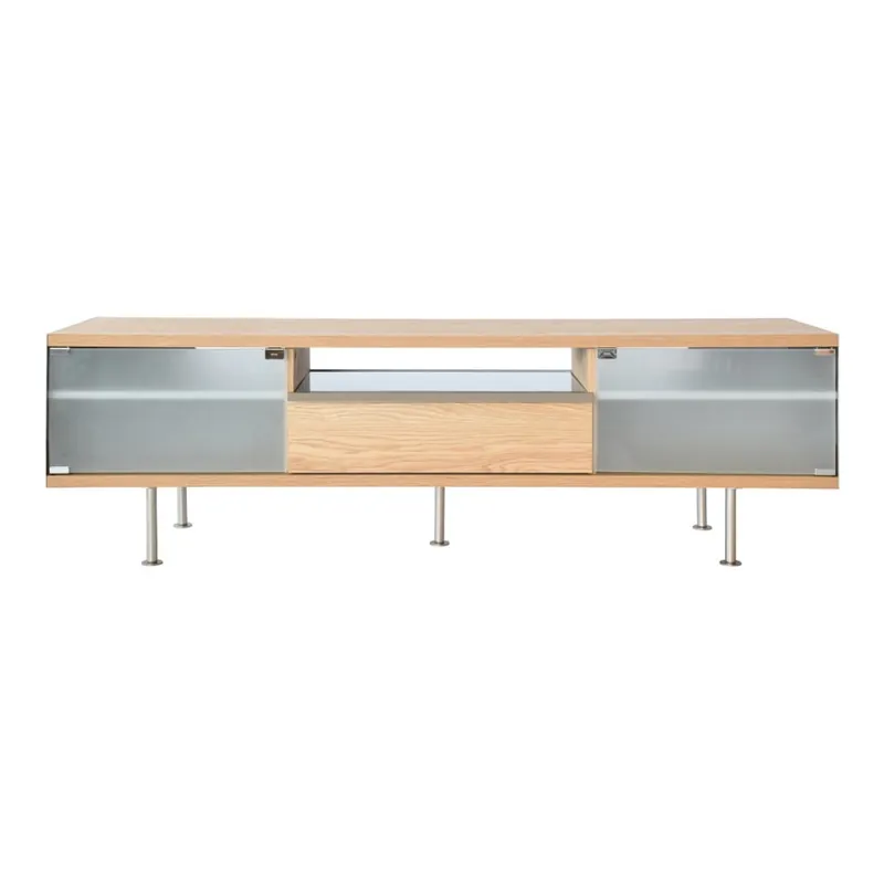 Szafka pod TV z elementami z dębowego forniru RGE Frank, szer. 167 cm Bonami Zniżka