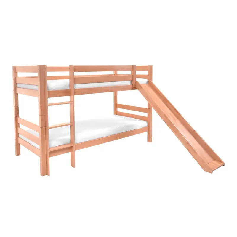 Bestseller Dziecięce łóżko piętrowe z litego drewna bukowego ze zjeżdzialnią Mobi furniture Mark, 200x90 cm Bonami