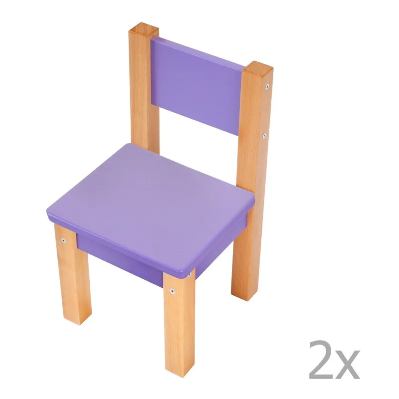 Do wyczerpania zapasów Fioletowe krzesło dziecięce Mobi furniture Mario Bonami